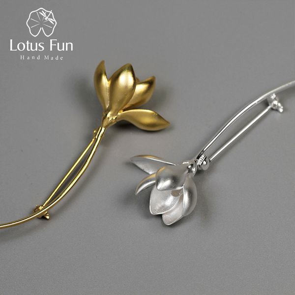 lotus fun real 925 sterling silver handmade designer fine jewelry elegant magnolia flower brooches for women bijoux 201009, Gray
lotus fun real 925 sterling silver handmade designer fine jewelry elegant magnolia flower brooches for women bijoux 201009, Gray