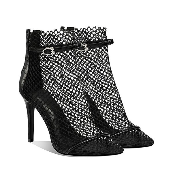 2021 women's black mesh fashion toe high heels transparent ankle boots party sandals s9kn
2021 women's black mesh fashion toe high heels transparent ankle boots party sandals s9kn