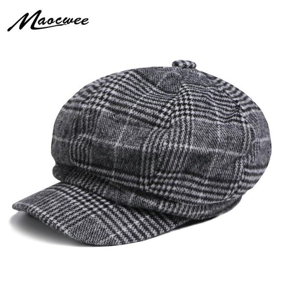 berets spring and autumn ladies octagonal hat trend literary painter beret cap wool plaid wild, Blue;gray
berets spring and autumn ladies octagonal hat trend literary painter beret cap wool plaid wild, Blue;gray