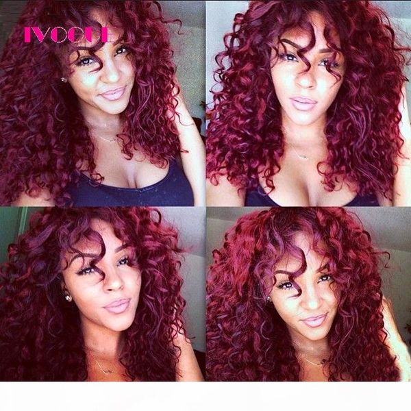 burgundy virgin brazilian kinky curly full lace wig human hair glueless lace front wigs color #99j with bleached knots baby hair, Black;brown
burgundy virgin brazilian kinky curly full lace wig human hair glueless lace front wigs color #99j with bleached knots baby hair, Black;brown