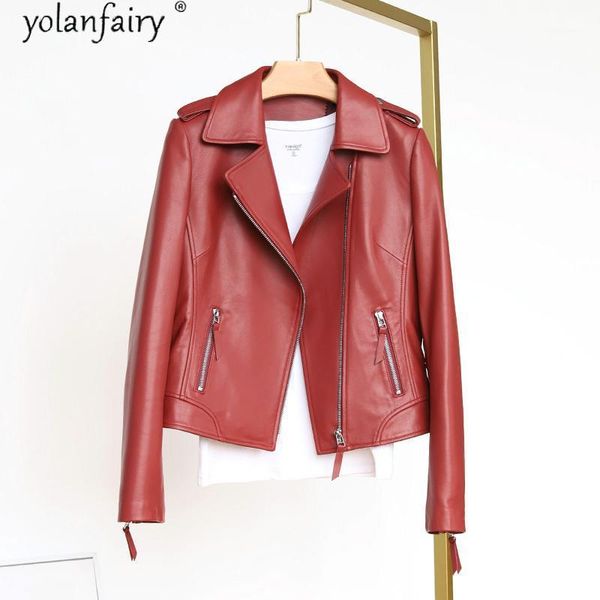 women's sheepskin coat spring autumn genuine leather jacket women red motorcycle biker jacket women slim fit 2020 m10 kj61951, Black
women's sheepskin coat spring autumn genuine leather jacket women red motorcycle biker jacket women slim fit 2020 m10 kj61951, Black