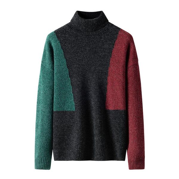 men's sweaters black loose men turtleneck sweater thicken knit casual wool pullover maglioni uomo inverno clothing bg50ts, White;black
men's sweaters black loose men turtleneck sweater thicken knit casual wool pullover maglioni uomo inverno clothing bg50ts, White;black