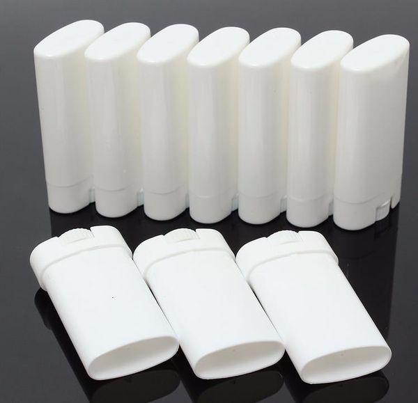 15ml empty white/transparent lipstick cream tube diy bottle mouth lip balm stick sample cosmetic container plastic deodorant tubes