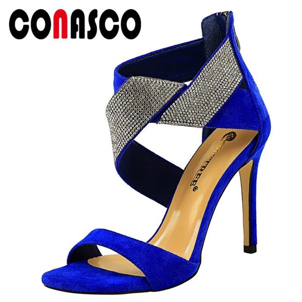 conasco summer new arrival women sandals pumps fashion wedding party casual rhinestone high heels back zipper shoes woman, Black
conasco summer new arrival women sandals pumps fashion wedding party casual rhinestone high heels back zipper shoes woman, Black
