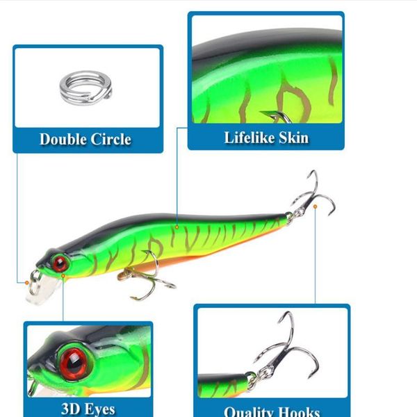 1pcs 9.8g 12cm fishing lure minnow crankbait hard bait artificiais fish wobbler jerkbait fishing tackle swimba qyltxa
1pcs 9.8g 12cm fishing lure minnow crankbait hard bait artificiais fish wobbler jerkbait fishing tackle swimba qyltxa