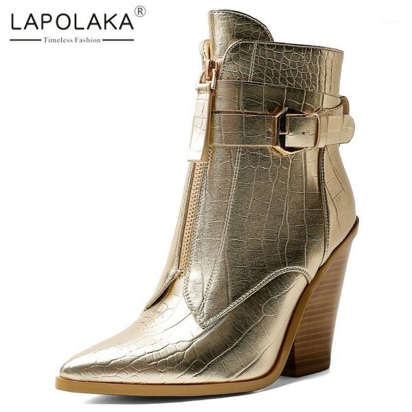 boots lapolaka 2021 fashion square heel pointed toe shoes ladies booties zipper high heels belt buckle trendy woman shoes1, Black
boots lapolaka 2021 fashion square heel pointed toe shoes ladies booties zipper high heels belt buckle trendy woman shoes1, Black