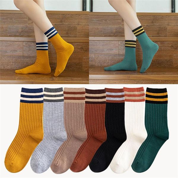 3 pairs autumn winter japanese style two bars cotton socks sports skateboard tube sock basic pile women men street casual socks1, Black;white
3 pairs autumn winter japanese style two bars cotton socks sports skateboard tube sock basic pile women men street casual socks1, Black;white