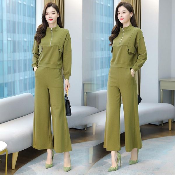 autumn suit female fashion loose two piece set and pants pastel ensemble femme survetement year-old female costum, Gray
autumn suit female fashion loose two piece set and pants pastel ensemble femme survetement year-old female costum, Gray