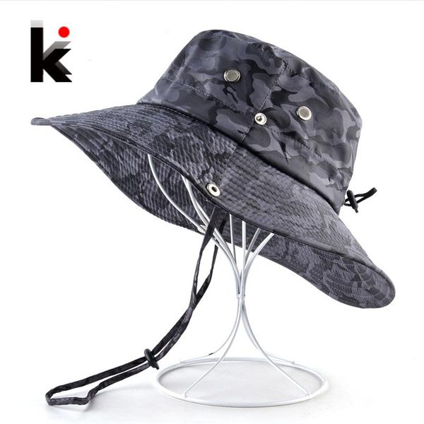 cloches camouflage sun hats for men summer wide brim bucket hat women anti-uv beach caps men's fishing hunting bob cap visor chapeu bon, Blue;gray
cloches camouflage sun hats for men summer wide brim bucket hat women anti-uv beach caps men's fishing hunting bob cap visor chapeu bon, Blue;gray