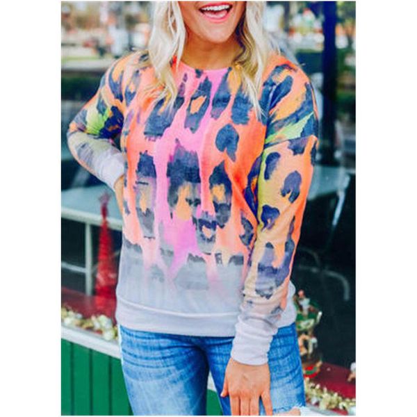 womens color leopard sweatshirts fashion trend long sleeve round neck tshirts designer female winter casual loose pullover, Black
womens color leopard sweatshirts fashion trend long sleeve round neck tshirts designer female winter casual loose pullover, Black