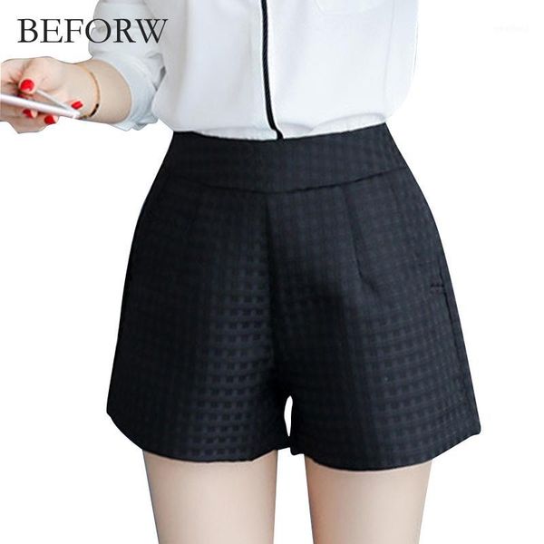 women's shorts beforw women fashion high waist womens big size wild lattice black white 2021 summer casual loose ruffle1, White;black
women's shorts beforw women fashion high waist womens big size wild lattice black white 2021 summer casual loose ruffle1, White;black