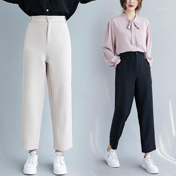 women's pants & capris plus size women's autumn semi elastic high waist trousers 6xl 7xl 8xl 9xl literary elegant for commuting wo, Black;white
women's pants & capris plus size women's autumn semi elastic high waist trousers 6xl 7xl 8xl 9xl literary elegant for commuting wo, Black;white