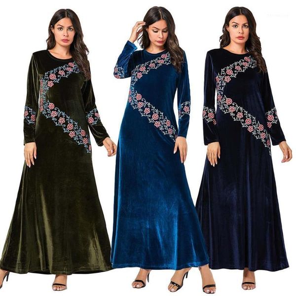 women velvet abaya floral embroidery maxi kaftan muslim long robe islamic gown autumn winter dress long sleeve 2020 fashion new1, Red
women velvet abaya floral embroidery maxi kaftan muslim long robe islamic gown autumn winter dress long sleeve 2020 fashion new1, Red