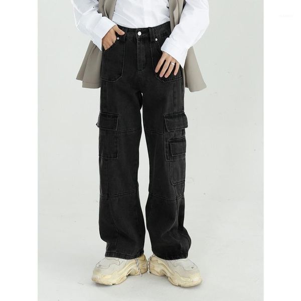 men 2020 autumn vintage jeans washed loose wide leg pants straight cargo pants baggy jeans denim streetwear1, Blue
men 2020 autumn vintage jeans washed loose wide leg pants straight cargo pants baggy jeans denim streetwear1, Blue