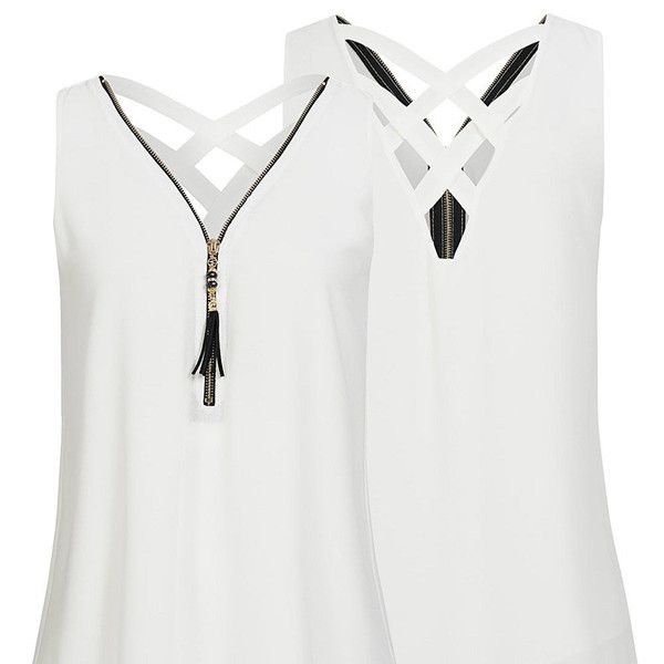 2021 new sleeveless sweater zipper chiffon women's blouses summer single shirts wears solid color plus size mpug, White
2021 new sleeveless sweater zipper chiffon women's blouses summer single shirts wears solid color plus size mpug, White