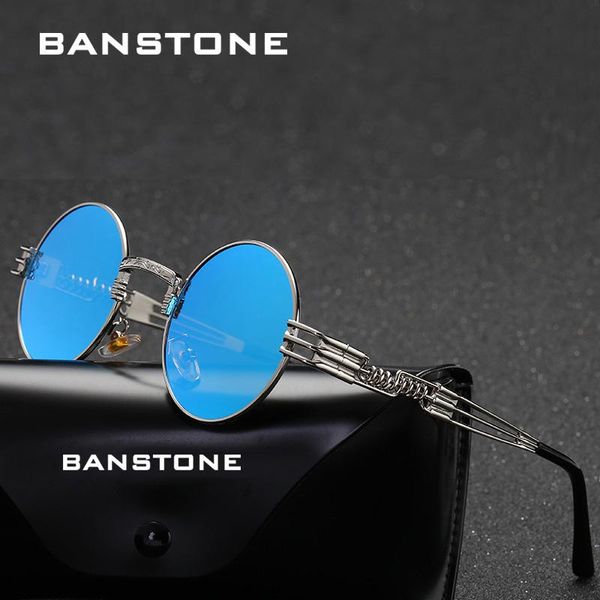 sunglasses banstone gothic steampunk men women vintage metal round sun glasses brand designer fashion goggle mirror uv400, White;black
sunglasses banstone gothic steampunk men women vintage metal round sun glasses brand designer fashion goggle mirror uv400, White;black