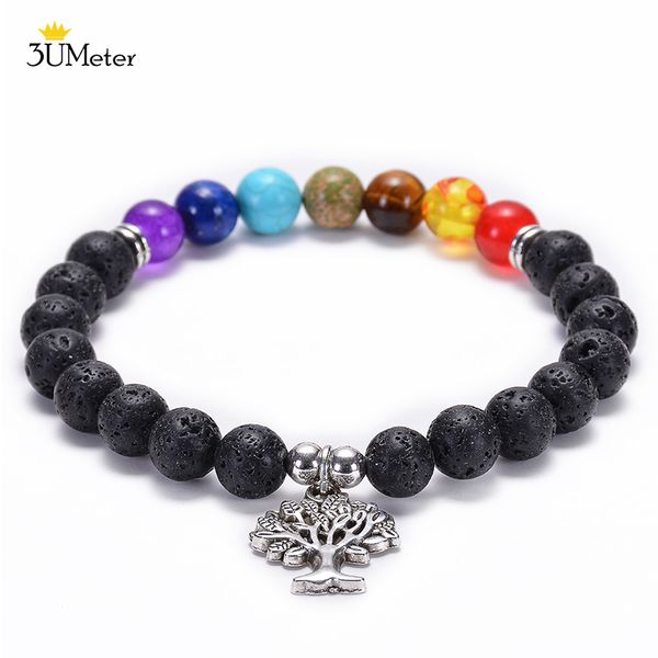 8mm lava rock stone bracelet 7 chakra healing bracelet mens tree of life/lotus/om yoga bracelets natural stone bengle for women, Black
8mm lava rock stone bracelet 7 chakra healing bracelet mens tree of life/lotus/om yoga bracelets natural stone bengle for women, Black