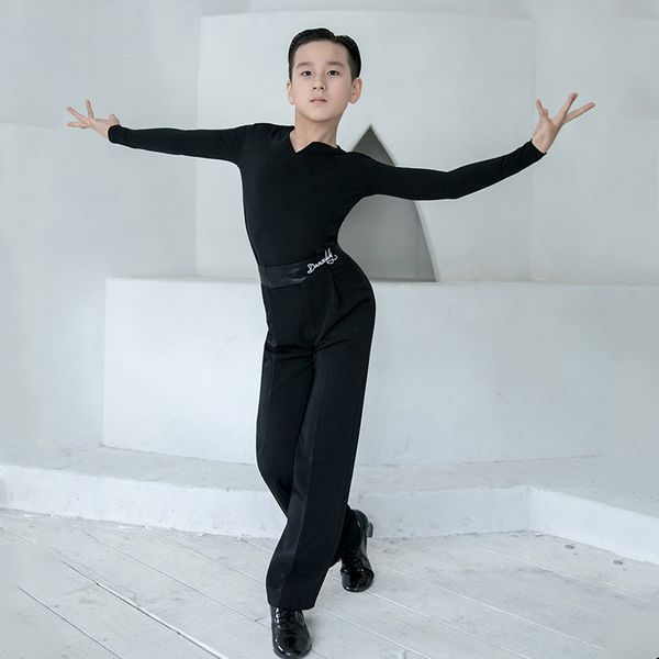 latin dance for boys stage performance costume long sleeve ballroom pratice wear salsa dance shirt tap dance wear jl2107, Black;red
latin dance for boys stage performance costume long sleeve ballroom pratice wear salsa dance shirt tap dance wear jl2107, Black;red