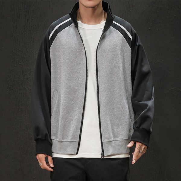 autumn track jacket men's fashion contrast color casual jackets mens streetwear wild loose baseball uniform jacket men m-5xl, Black;brown
autumn track jacket men's fashion contrast color casual jackets mens streetwear wild loose baseball uniform jacket men m-5xl, Black;brown