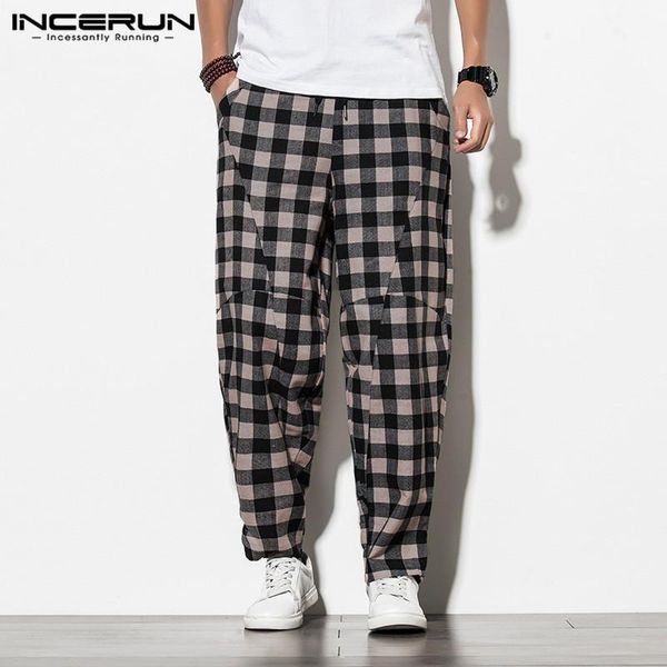 leisure drawstring multi pockets casual pants streetwear incerun fashion plaid harem pants men loose drop crotch trousers s-5xl1, Black
leisure drawstring multi pockets casual pants streetwear incerun fashion plaid harem pants men loose drop crotch trousers s-5xl1, Black