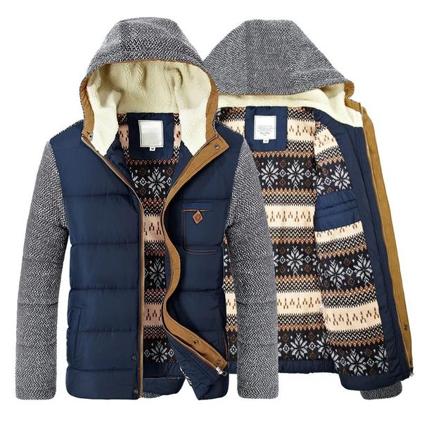 men's winter coat warm parkas thick fleece cotton coats slim male jackets hooded velvet coat men brand clothing casaco masculino, Black
men's winter coat warm parkas thick fleece cotton coats slim male jackets hooded velvet coat men brand clothing casaco masculino, Black