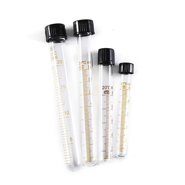 1pcs glass graduated glass test tubes with black screw cap 5ml/10ml//20ml lab supplies 1p bbykex
1pcs glass graduated glass test tubes with black screw cap 5ml/10ml//20ml lab supplies 1p bbykex