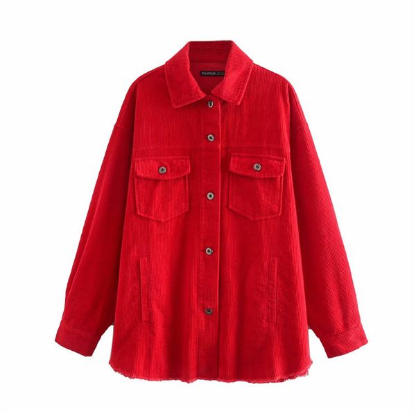 evfer stylish ladies za red corduroy long jackets oversize women fashion long sleeve loose outwear coats girls shirt jacket chic 201026, Black;brown
evfer stylish ladies za red corduroy long jackets oversize women fashion long sleeve loose outwear coats girls shirt jacket chic 201026, Black;brown