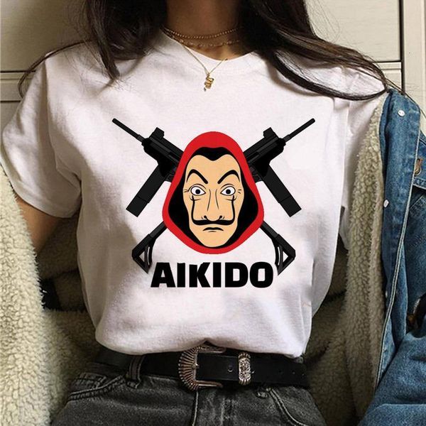 la casa de papel summer women cartoon t shirt harajuku print short sleeve funny money heist house of paper tees, White
la casa de papel summer women cartoon t shirt harajuku print short sleeve funny money heist house of paper tees, White