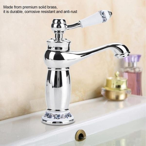 bathroom sink faucets antique br faucet blue white porcelain long neck kitchen cold/ water basin tap,chromed1
bathroom sink faucets antique br faucet blue white porcelain long neck kitchen cold/ water basin tap,chromed1