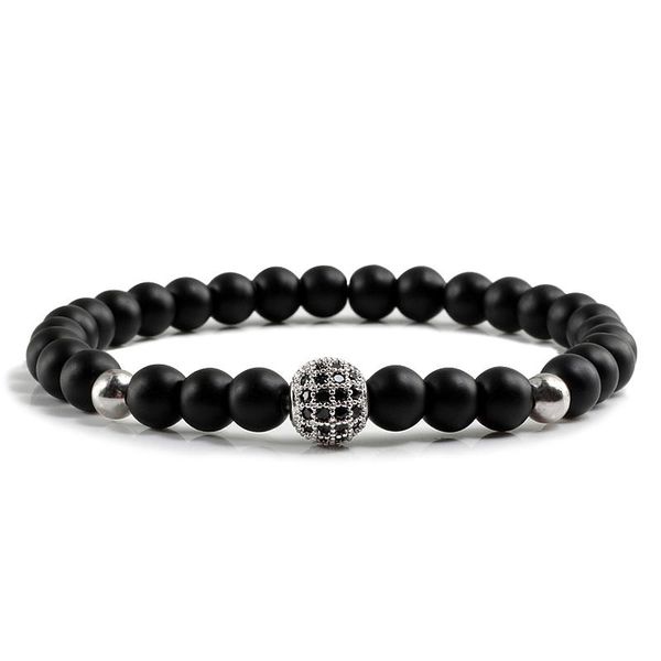 classic natural stone elastic men's bracelet micro pave cz disco ball matte beaded charm bracelets women men yoga jewelry, Black
classic natural stone elastic men's bracelet micro pave cz disco ball matte beaded charm bracelets women men yoga jewelry, Black