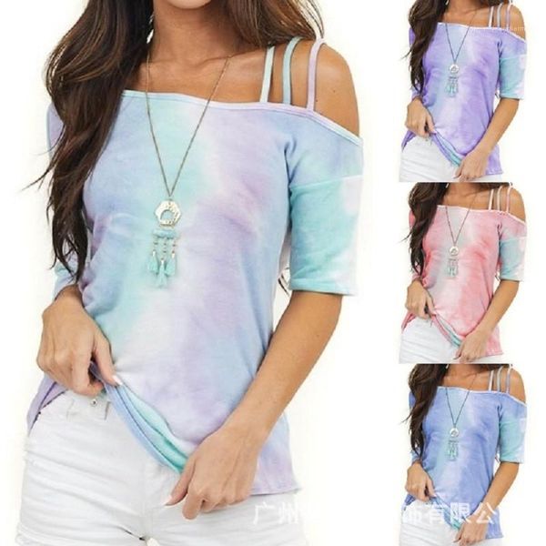 designer tshirts slash neck brief tees gradient off shoulder womens tshirts contrast color loose casual half sleeve womens, White
designer tshirts slash neck brief tees gradient off shoulder womens tshirts contrast color loose casual half sleeve womens, White