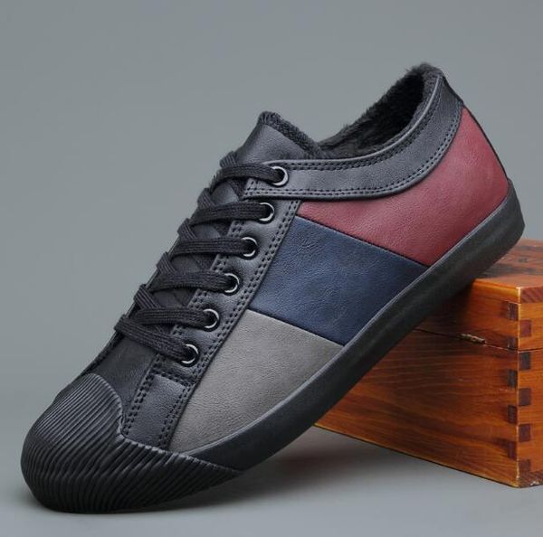 nice winter boots new fashion men fur plush warm patchwork leather boots man trend short casual shoes men warm shoes, Black
nice winter boots new fashion men fur plush warm patchwork leather boots man trend short casual shoes men warm shoes, Black