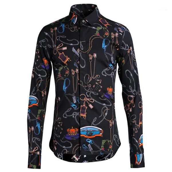 personality printing men shirt hight quality long sleeve mens dress shirts turn-down collar mens shirts casual slim fit1, White;black
personality printing men shirt hight quality long sleeve mens dress shirts turn-down collar mens shirts casual slim fit1, White;black