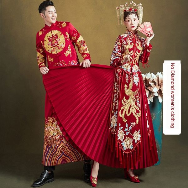 xiuhe 2020 new wedding formal wedding toast chinese style bride's dress female court dress dragon and phoenix coat couple xiuhe veysh, Black;gray
xiuhe 2020 new wedding formal wedding toast chinese style bride's dress female court dress dragon and phoenix coat couple xiuhe veysh, Black;gray