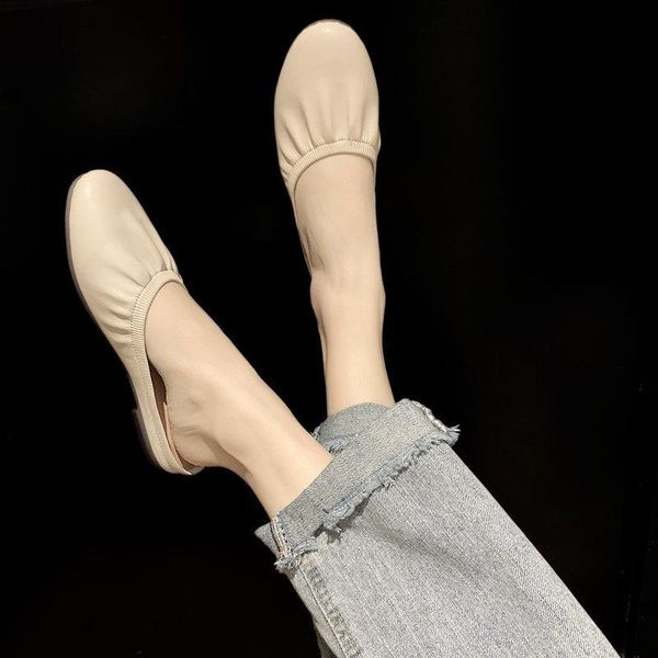 2021 early spring new simple flat-bottomed baotou half slippers female korean casual footwear women's shoes, Black
2021 early spring new simple flat-bottomed baotou half slippers female korean casual footwear women's shoes, Black