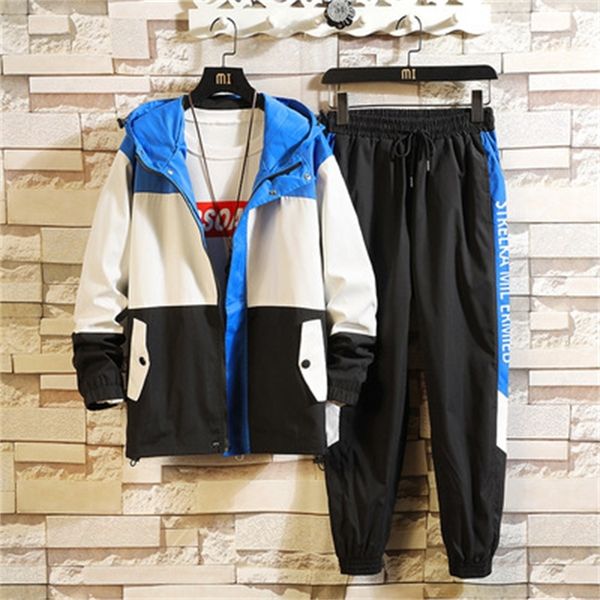 2021 new hip hop men's tracksuit sportswear black sets spring autumn casual two piece fashion clothes jacket +sweatpant track suit f4ac
2021 new hip hop men's tracksuit sportswear black sets spring autumn casual two piece fashion clothes jacket +sweatpant track suit f4ac