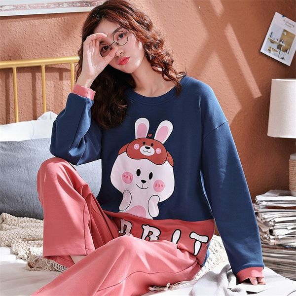 july's song women pajamas set cute cartoon sleepwear autumn winter fashion printed long sleeve casual homewear female pajamas y200708, Black;red
july's song women pajamas set cute cartoon sleepwear autumn winter fashion printed long sleeve casual homewear female pajamas y200708, Black;red