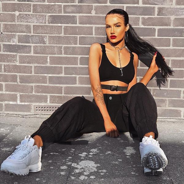 foreign ins net red women's new and the autumn 2020 ribbon buckle casual pants women's1, Black;white
foreign ins net red women's new and the autumn 2020 ribbon buckle casual pants women's1, Black;white