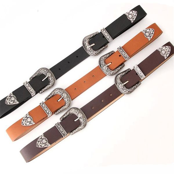 vintage women boho metal pu leather belts ladies black brown coffee double buckle waist belt waistband female
vintage women boho metal pu leather belts ladies black brown coffee double buckle waist belt waistband female