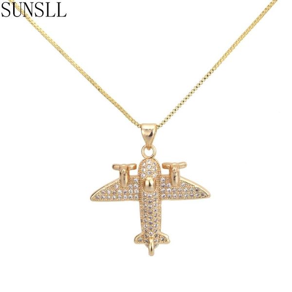 SUNSLL New Arrival Gold/Silver Color Copper Cubic Zirconia Unique Tiny Plane Pendant Necklace Jewelry for Women/Men Gift Party
SUNSLL New Arrival Gold/Silver Color Copper Cubic Zirconia Unique Tiny Plane Pendant Necklace Jewelry for Women/Men Gift Party