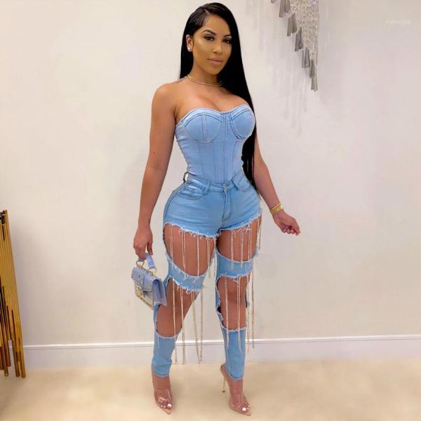 nclagen ripped out chains tassel personality women jeans pants skinny streetwear party club cool lady trousers sweat pants1, Blue
nclagen ripped out chains tassel personality women jeans pants skinny streetwear party club cool lady trousers sweat pants1, Blue