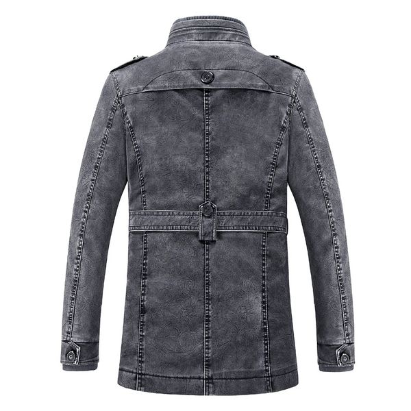 2021 men jacket new style shape locket washed leather pu long coats trench blure 329 972y, Black
2021 men jacket new style shape locket washed leather pu long coats trench blure 329 972y, Black