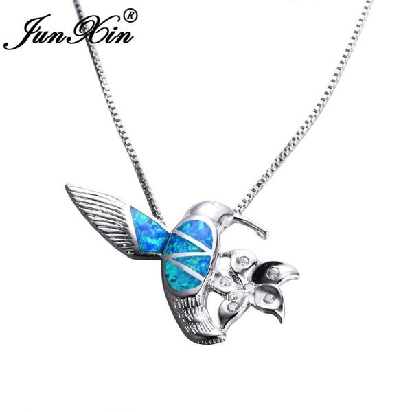 junxin women fashion blue fire opal bird with flower pendants & necklaces silver color white cz animal necklace
junxin women fashion blue fire opal bird with flower pendants & necklaces silver color white cz animal necklace