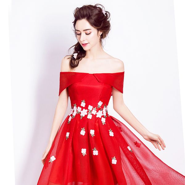 robe de soiree 2021 red lace up vestido de festa evening dress with appliques short front long back party dresses prom dresses, Black;red
robe de soiree 2021 red lace up vestido de festa evening dress with appliques short front long back party dresses prom dresses, Black;red