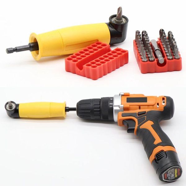 90 degree drill bit adapter right angle screwdriver driver reversible ratchet labor-saving batch bender tool
90 degree drill bit adapter right angle screwdriver driver reversible ratchet labor-saving batch bender tool