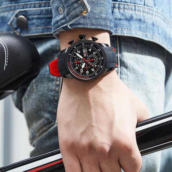 masculino sport mens watches luxury brand men's fashion casual silicone strap quartz wristwatch reloj hombres, Slivery;brown
masculino sport mens watches luxury brand men's fashion casual silicone strap quartz wristwatch reloj hombres, Slivery;brown