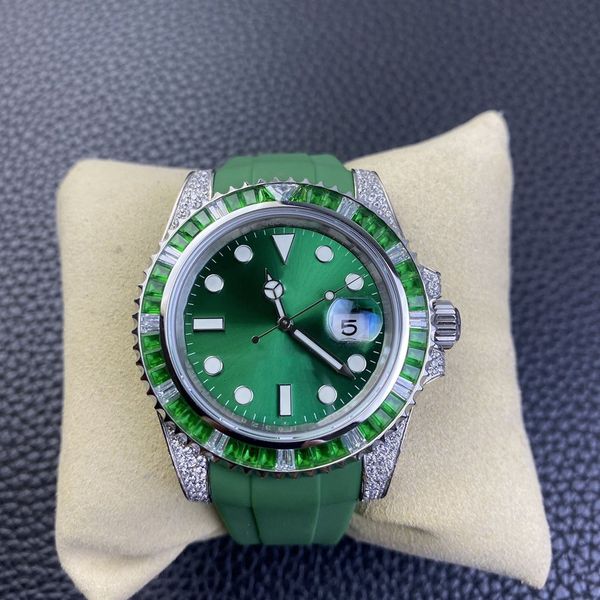 mens watches automatic mechanical 40mm green dial&strap water proof watch 2836 movement sapphire luminous wristwatches 106182 montre de luxe, Slivery;brown
mens watches automatic mechanical 40mm green dial&strap water proof watch 2836 movement sapphire luminous wristwatches 106182 montre de luxe, Slivery;brown