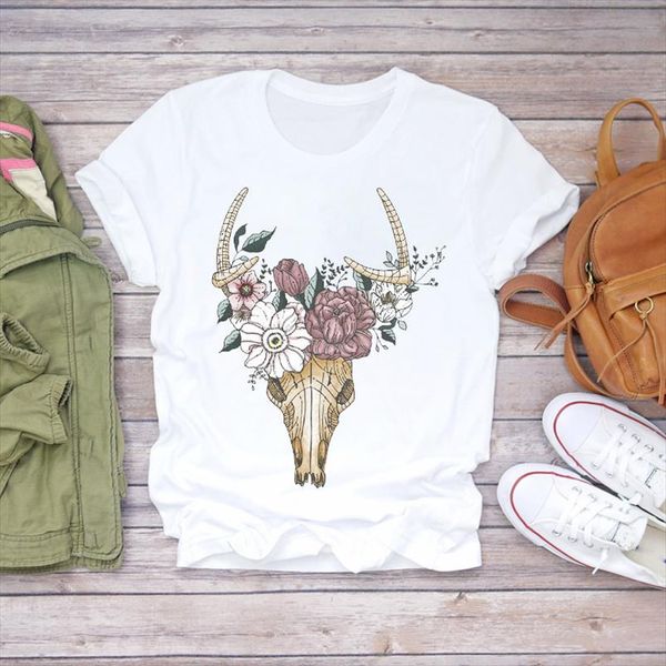 womens t shirts flower 90s floral skull cartoon heifer cow cute ladies lady women print ladies t graphic female tee shirt, White
womens t shirts flower 90s floral skull cartoon heifer cow cute ladies lady women print ladies t graphic female tee shirt, White
