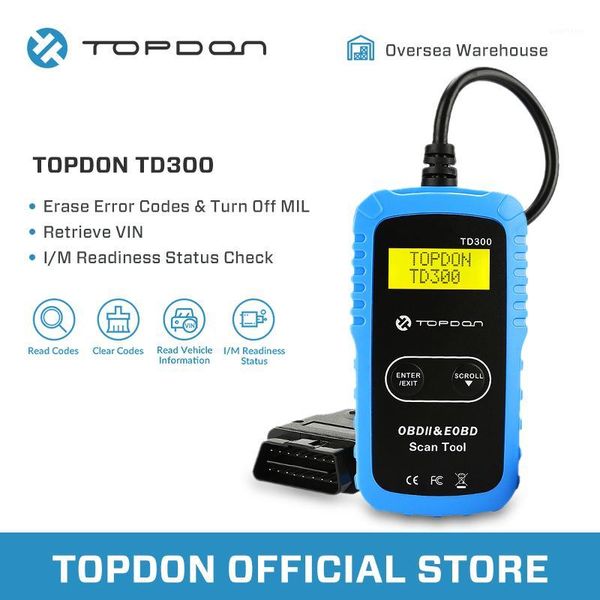 on td300 obd2 car diagnostic tool obd 2 automotive scanner engine analyzer tool code reader obdii scan read erase dtcs1
on td300 obd2 car diagnostic tool obd 2 automotive scanner engine analyzer tool code reader obdii scan read erase dtcs1