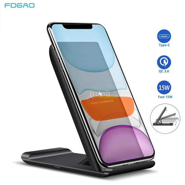 fdgao 15w qi wireless charger fold stand fast charging holder for iphone 11 xr x xs 8 samsung s10 s20 usb c phone charge station
fdgao 15w qi wireless charger fold stand fast charging holder for iphone 11 xr x xs 8 samsung s10 s20 usb c phone charge station